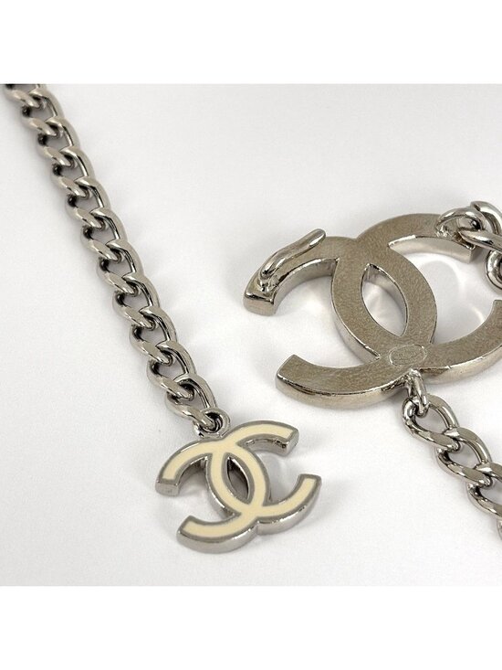 Chanel Belt CC Logo Chain 04 Metal Silver main image 5